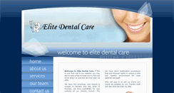 Desktop Screenshot of elitedentalcare.co.uk